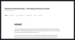 Desktop Screenshot of markhamphysiotherapy.net